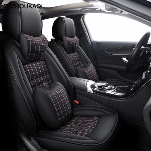 Leather & Flax car seat cover For Jaguar XJ XF XE E-PACE XFL XEL Automobiles Seat Covers car seats protector auto accessories