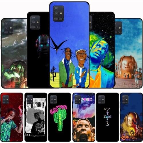 Cactus jack travis scott hiphop Black Phone Case For Samsung M21 M31S M41 M51 M10 M20 M30S M40 A7 A8 A9 2018 A12 A80 A90