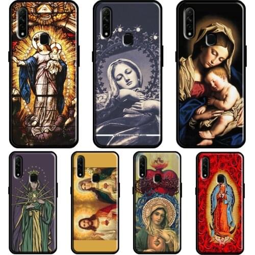 Virgin Mary Christian For OPPO A5 A9 2020 A31 A53 A52 A72 F7 Reno 2 Z Find X3 Pro A3S A15 A83 A91 A93 Phone Case