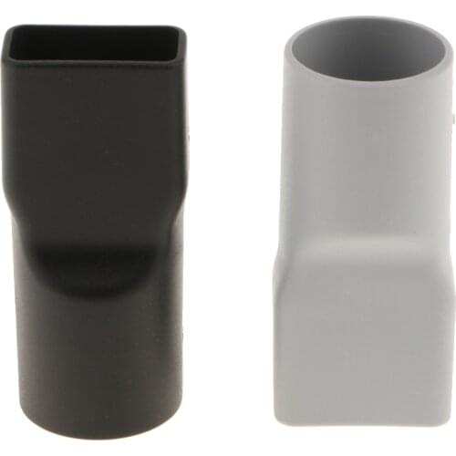 32mm Dia. Round to Square Neck Vacuum Cleaner Nozzle Connector Adapter Black And Grey Universal Household vacuum cleaner parts