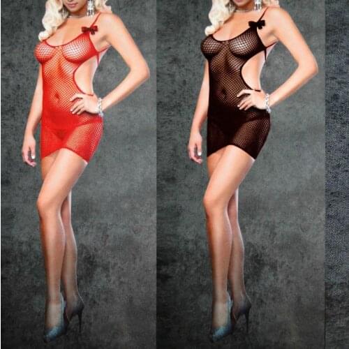 Exotic Apparel Teddies cortchless mesh stocking Dress sex product lingerie female NightLife sexy women Baby fishnet Tight GA109