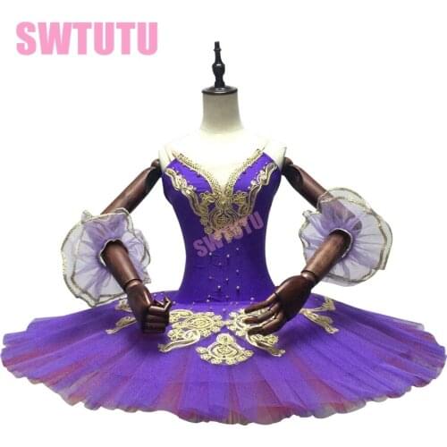 Adult purple classical ballet tutu for competition,professional ballet tutus,pancake tutu BT8965