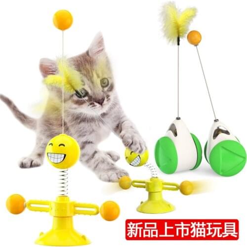 Cat Chasing Toy Balance Car Design Interactive Toys Non-battery Self Rotating Car Cat Toy With Cat Catnip Wand Chaser Fun Puzzle