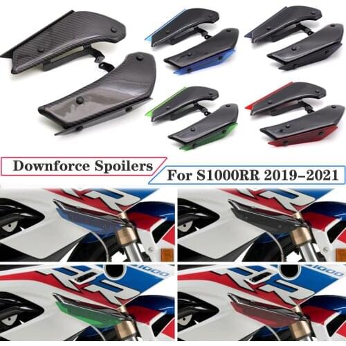 Motorcycle Side Downforce Sport Spoilers Aerodynamic Fixed Winglet Fairing Wing Kit For BMW S1000RR S1000 S 1000 RR 2019 - 2021