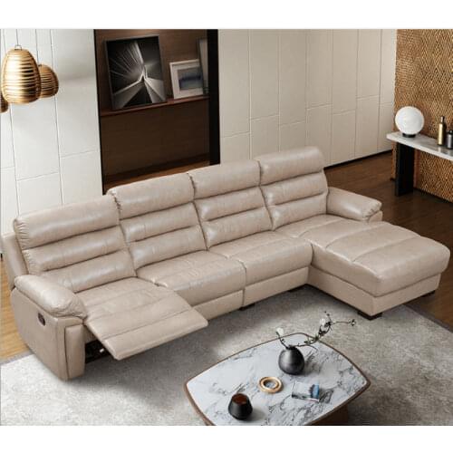 Living Room Sofa set corner sofa recliner manual genuine leather sectional sofas modern muebles de sala moveis para casa