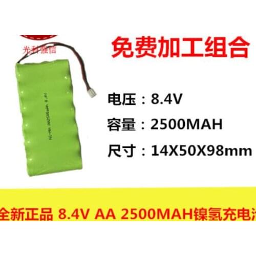 8.4V AA 2500MAh Ni-MH battery NI-MH toy 2.54 AA2500MAH 1.2V