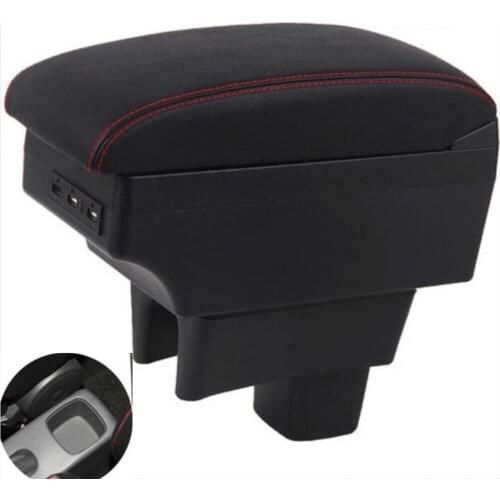 For Suzuki Swift armrest box central Store content box storage case USB interface decoration accessories
