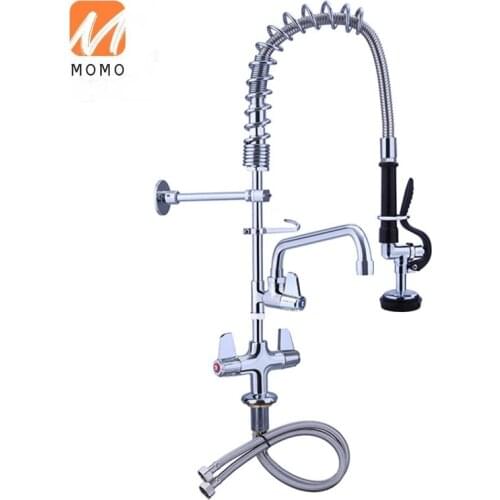 Commercial Heavy Duty Spring Pre Rinse Sprayer High Arc Kitchen Sink Faucet