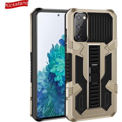 Kickstand Shockproof Shell for Samsung Galaxy A02S A12 A32 A42 5G A52 A72 Case Hard PC Soft Silicone Hybrid Sturdy Armor Cover