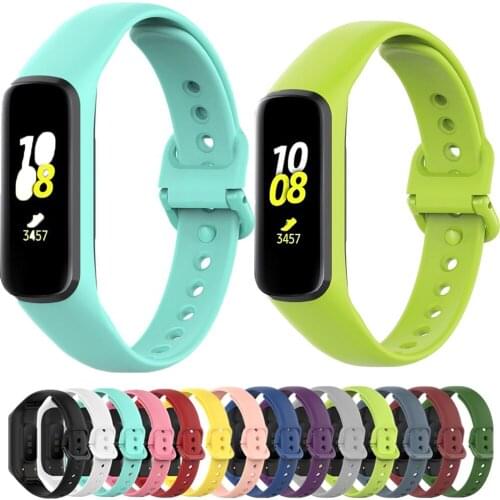 For Samsung Galaxy Fit 2 SM-R220 Bracelet Band Fashion Sport Replacement Wristband correa Accessories Silicone Watchband Strap