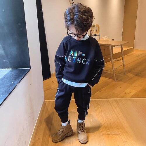 Childrens clothing Child tracksuit boy set Spring Autumn Long sleeve Pants Child tracksuit 2 piece set Cuhk child 2021 New 7 Y