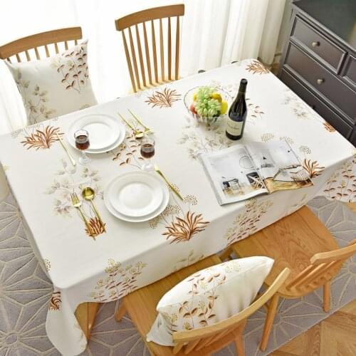 Tablecloth Fabric Flower Table Cloth Coffee Table Cover Rectangular Tablecloth Waterproof Tablecloths