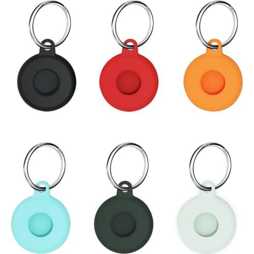 Protective Cover For Aircovered AirTag Case Silicone Protector Bumper Case Compatible with Apple AirTags Tracker Buckle