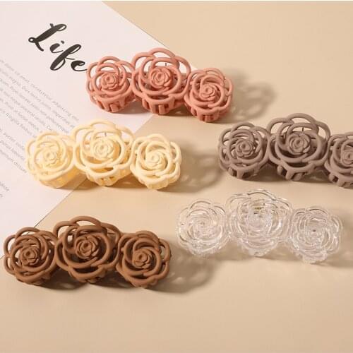 New fashion rose hair catching personality simple large geometric disc hair catching clip headdress hair accessories womenSY156