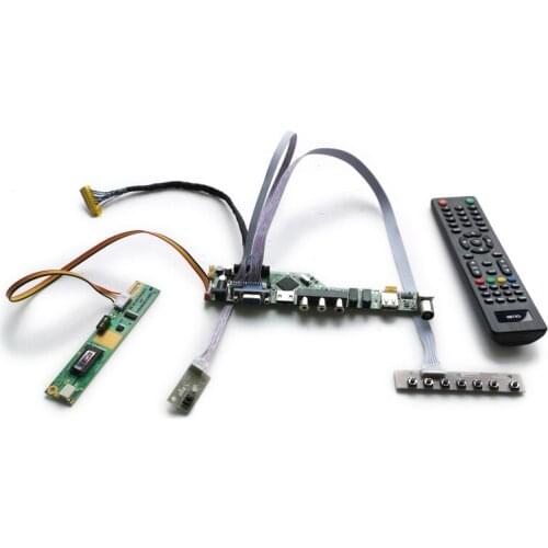 1CCFL 1366*768 Fit B156XW01/LP156WH1/M156NWR1/N156B3 30-Pin LVDS LCD monitor universal controller board VGA AV USB DIY kit