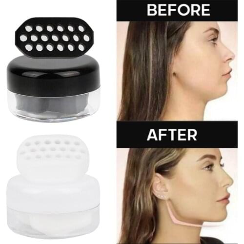2pcs Face Lifiting Artifact Facial Toner Exerciser Face Jaw Neck Muscles Food Grade Silicone Fitness Ball Face Beauty Tools