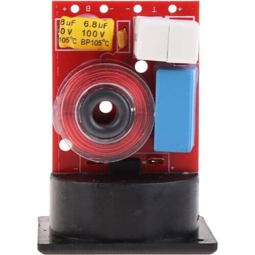 2 Way Hi-Fi Voice Frequency Divider Loudspeaker Crossover Filters 80W with Junction Box WEAH D222 Speaker Accessories