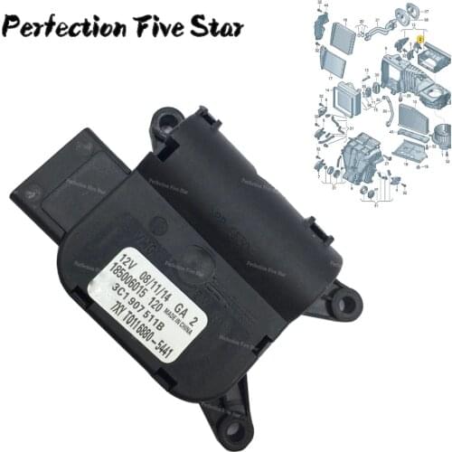 3C1907511B For VW Passat B6 2006-2007 Golf Golf Puls 2004-2009 Eos 2006-2008 AC Temperature Adjust Valve Evaporation Tank Motor