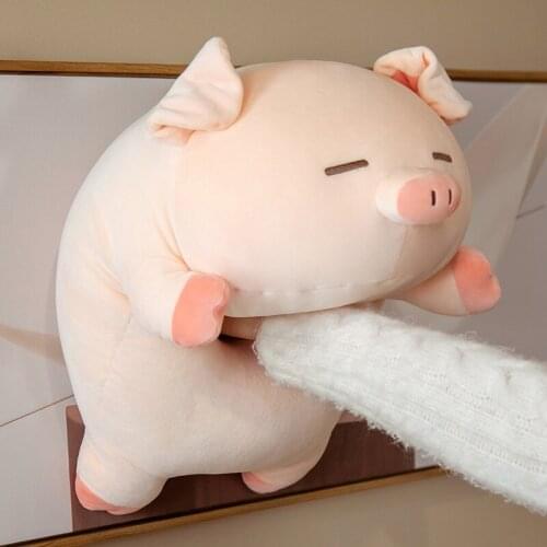 40-80cm Fat Round Pig Plush Toy Cute Animal Stuffed Animals Doll Baby Pig Kids Appease Pillow For Girls Lover Chrismas Gift