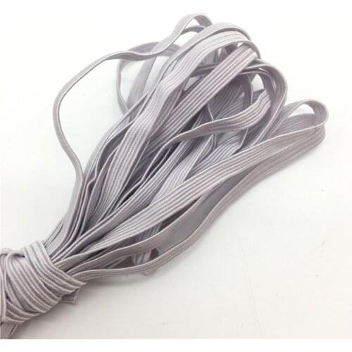 5Yards/lot 1/4" 6mm White High-Elastic High-Quality Elastic Band Rubber Band Elastic Line DIY Sewing Accessories Lace Trim