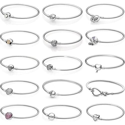 14 PDB SL high quality 925 sterling silver series charm DIY bracelet suitable for bead charm female bracelet jewelry gift