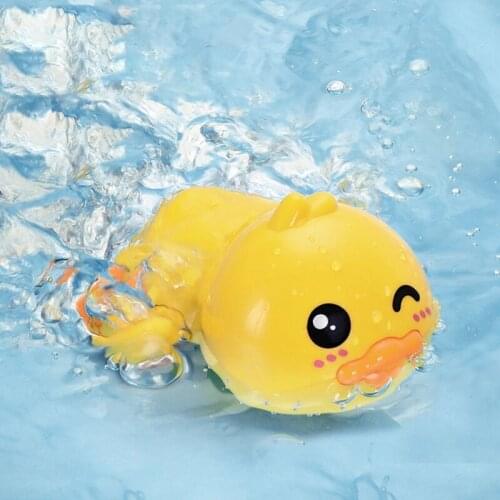 Clock Work Bath Toy Baby Bath Toy Educational Bathroom Playing Toy Swimming Toy Duck Bath Shower Wind-up for Infant 3M