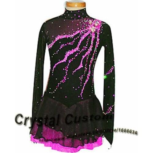 2016 Children Figure Skating Dress Fashion New Brand Vogue Figure Skating Competition Dress For Women DR3082