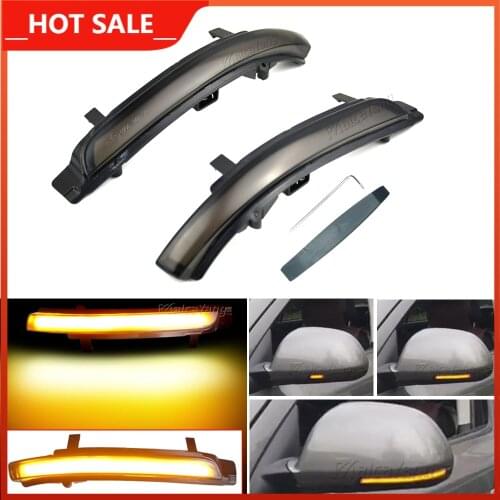 2 pieces For Skoda Octavia 2009-2013 SUPERB 2008-2014 Dynamic LED Turn Signal Blinker Mirror flasher Light
