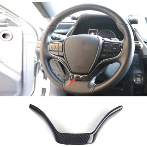 For Lexus ES 2018 2019 Car Steering Wheel Decoration Strips Cover Sticker Interior Car Styling Accessory