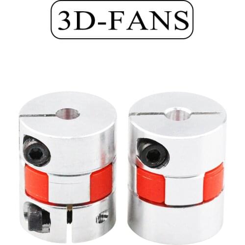 3D Printer Parts 5mm to 8mm / 6.35mm to 8mm CNC Motor Jaw Shaft Coupler Flexible Coupling Spider Flexible 5*8*25mm / 6.35*8*25mm
