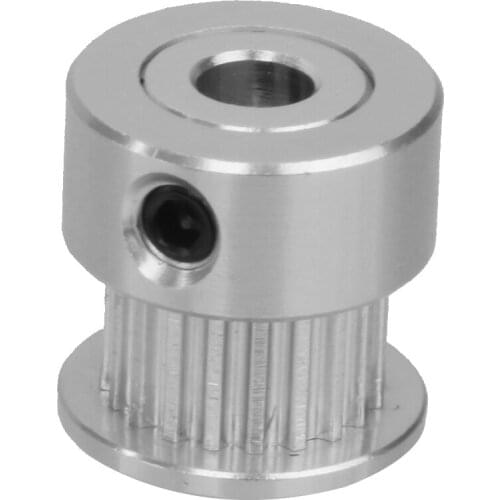 GT2 5mm Bore 20 Teeth Timing Belt Pulley for 3D Printer 2mm Width Timing Belt, High Quality Machined Aluminum