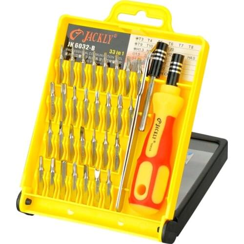 JACKLY JK-6032B Mini Professional Portable Screwdriver Box Set for mobile phone computer Cellphone Laptop DIY repair