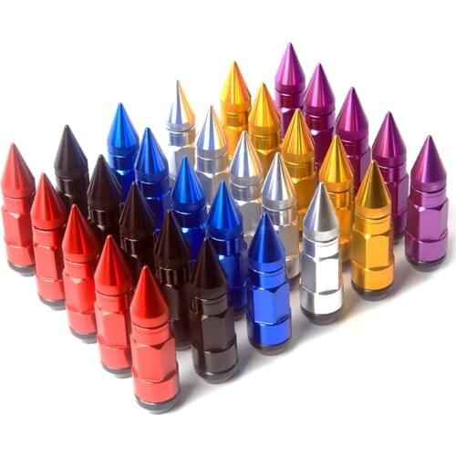 Car Styling Wheel Nuts M12X1.5/M12X1.25 Racing Composite Nut Anti Theft Steel Lock Wheel Lug Nut Bolt With Spikes