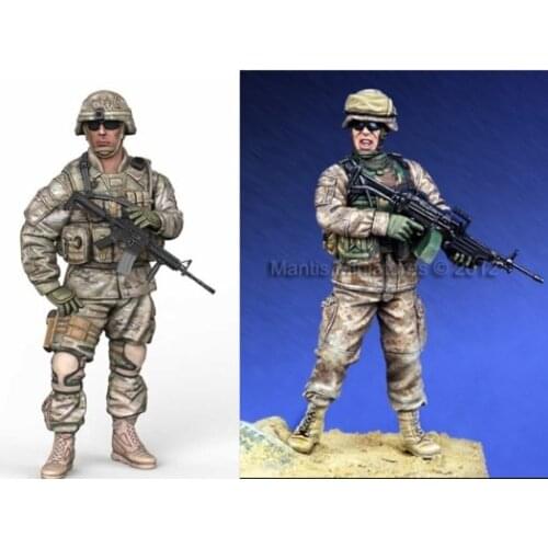 1/35 scale Modern American 18th Airborne Troops 2 People Resin Model Kit Figure Free Shipping