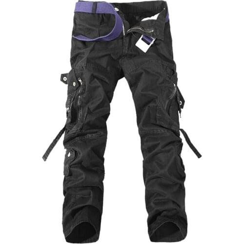 Men Military Cargo OutdoorSport Pants Multi Pockets decoration Outdoors Casual Long Pant Large Size 28-40 mens Trousers