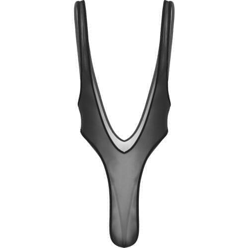 Men Sexy Bodysuit See-Through Mesh Leotard Erotic Underwear Lingerie High Cut Backless Jockstrap Bikini Male Mankini Nightwear