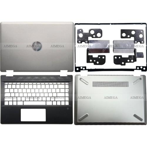 NEW Laptop For HP Pavilion X360 14-DH 14-DH003TU L52873-001Laptop LCD Back Cover/Front Bezel/Hinges/Palmrest/Bottom Case Silver
