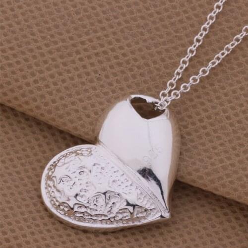 Wholesale High quality silver plated Fashion jewelry chains necklace pendant WN-365