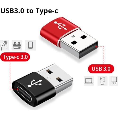 USB To Type C OTG Adapter Charging Data Transfer Connector Converter for iphone 12 pro Cable Adapter USB 3.0 Male to USBC Female