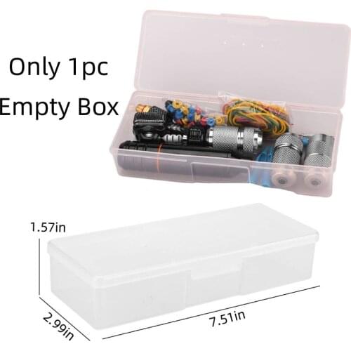 ATOMUS Portable Plastic Tattoo Machine Gun Flip Open Display Storage Case Carrying Box White Pink