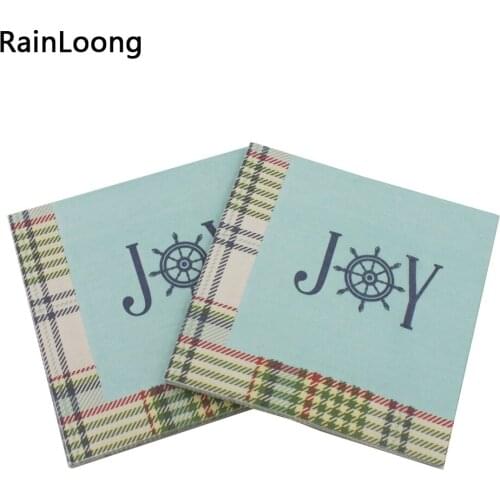 [RainLoong] 3Plys Beverage Paper Napkins Joy Lattice Event & Party Tissue Napkins Decoration Serviette 33*33cm 20pcs/pack/lot