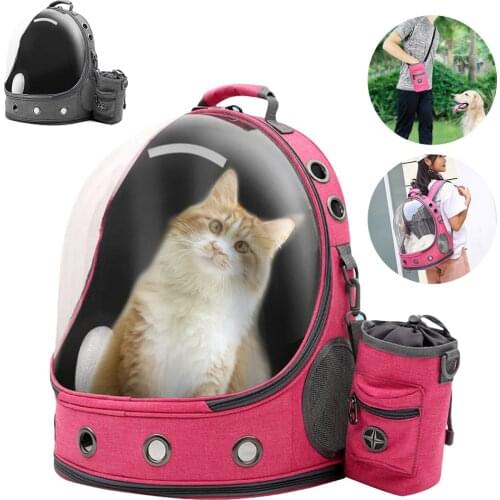 Pet Backpack Dog Carrier Cats Puppies Space Bag Pet Poop Bag For Travel Hiking Walking Outdoor Use
