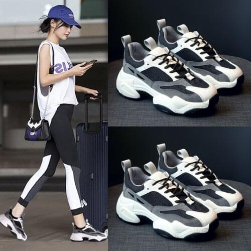 Net red dad shoes women ins fashion new versatile super fire breathable mesh panda leisure sports shoes in autumn 2021