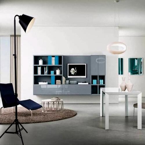 Modern wrought iron retractable floor lamp living room study bedroom adjustable lamp head lighting direct sales