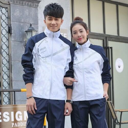 Autumn Men Sportswear Women Tracksuit Zip Up Printed Jacket Sweatshirt+pant Lovers Running Jogging Fitness Casual Set Spot Suit