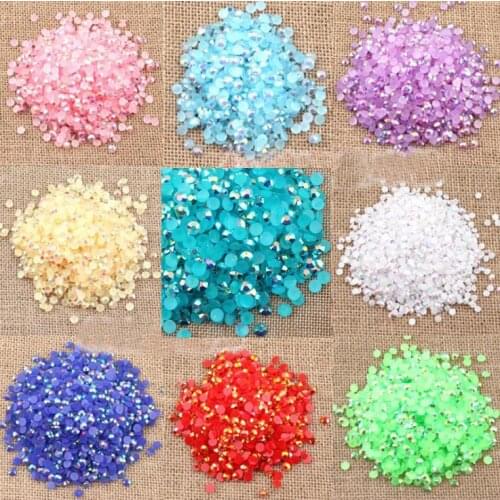 1000pcs/lot Resin Flat Back Non Hotfix Rhinestone For Clothes Decoration Stones And Crystals Strass Applique Glue On Nails Art