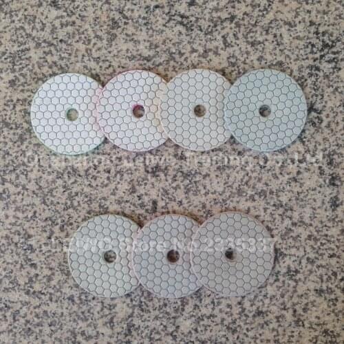 Dry Polishing Pad 4 inch (100 mm) Granite Countertop Polish Pad Cloth Polishing Wheel Stone Tools Sanding Circle 7 Pcs/lot