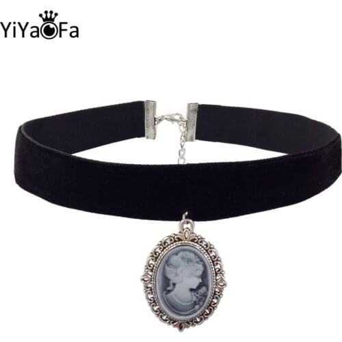YiYaoFa Vintage Choker Necklace & Pendant Handmade Women Accessories False Collar Statement Necklaces Lady Party Jewelry DD-10
