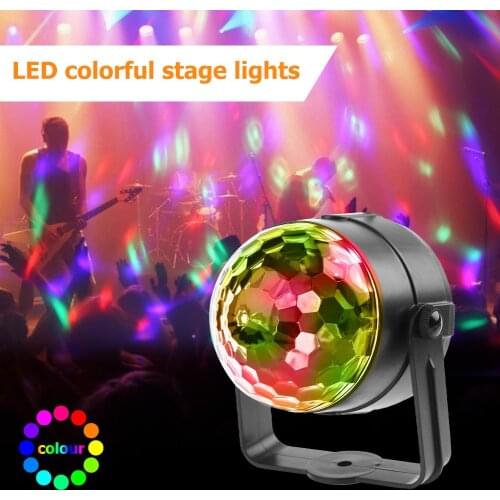 VKTECH LED RGB Magic Ball Light Remote Control Stage Effect Decorative Lighting Lamp for DJ Disco Bar Holiday Party Stage Light