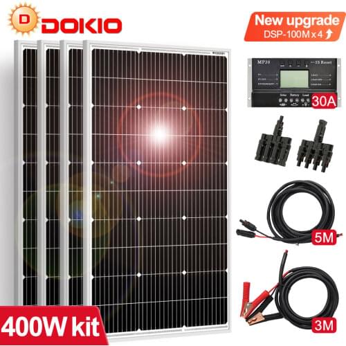 Dokio 12V 100W Flexible Mono Solar Panel For Home 18V Solar Charge Waterproof Solar Panel China